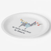 Llama met de thema Ugly Sweater Kerstparty Papieren Bordje (Gekanteld)