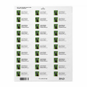 Llama met houding - Tong uitsteken Foto Etiket (Full Sheet)