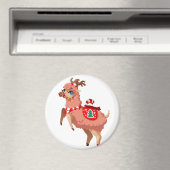 Llama met Kerstmis magneet (Insitu (Vaatwasser))