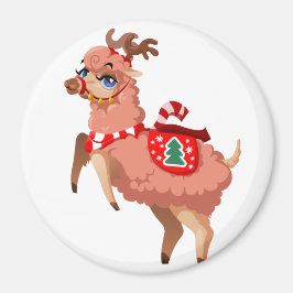 Llama met Kerstmis magneet