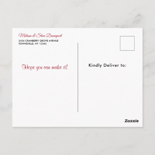 Llama met kerstmuts uitnodigen voor kerstfeest briefkaart (Achterkant)