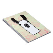 Llama met Pioenrozen Notitieboek (Rechterzijde)