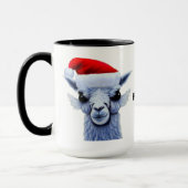 Llama met Santa Hat Mok (Links)