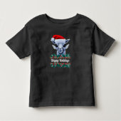 Llama met Santa Hat Toddler T-shirt (Voorkant)