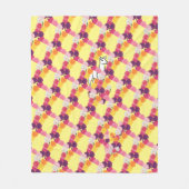 Llama met volken fleece deken (Voorkant)
