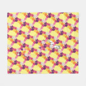 Llama met volken fleece deken (Voorkant (Horizontaal))