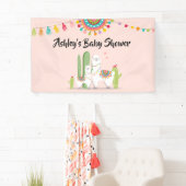 Llama Mexicaans Cactus Fiesta Roze Meisje Baby sho Spandoek (Insitu)
