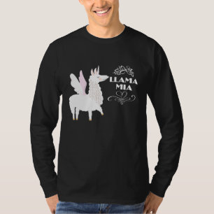 Llama Mia Mama Mia kostuum voor alpaca liefhebbers T-shirt