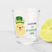 Llama Mia St Paddy's Day Shot Glas (Voorkant)