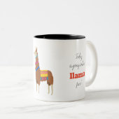 Llama-Mok Tweekleurige Koffiemok (Voorkant rechts)