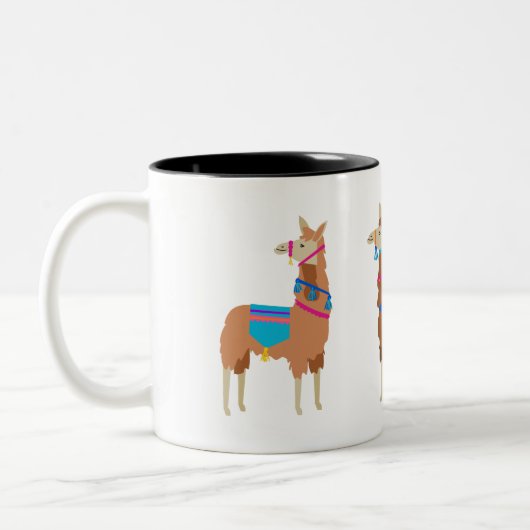 Llama-Mok Tweekleurige Koffiemok (Links)