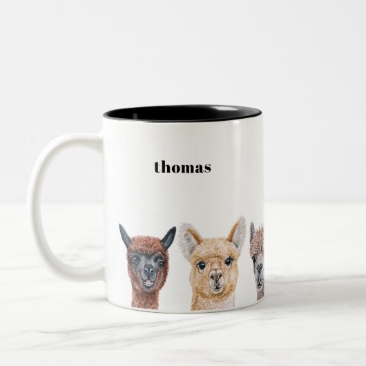 Llama-Mokken Tweekleurige Koffiemok (Links)