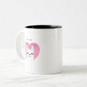 Llama-Mokken Tweekleurige Koffiemok (Voorkant links)