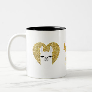 Llama-Mokken Tweekleurige Koffiemok