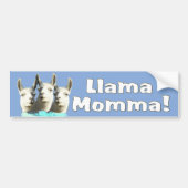 Llama Momma Bumpersticker (Voorkant)