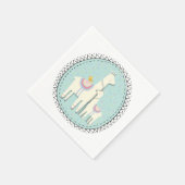 Llama Momma en baby servetten (Hoek)