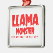 Llama Monster Red Logo Metalen Ornament (Links)