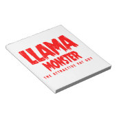 Llama Monster Red Logo Notitieblok (Schuin)