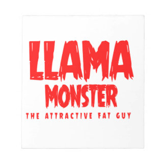 Llama Monster Red Logo Notitieblok