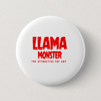 Llama Monster Red Logo Ronde Button 5,7 Cm