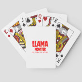 Llama Monster Red Logo Speelkaarten (Achterkant)