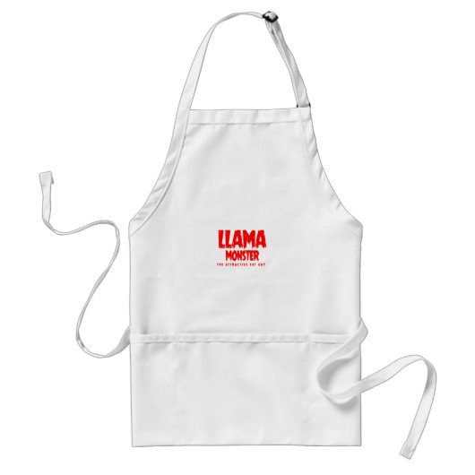 Llama Monster Red Logo Standaard Schort (Voorkant)