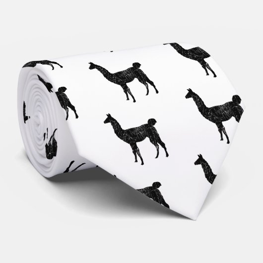 Llama Necktie Stropdas (Opgerold)