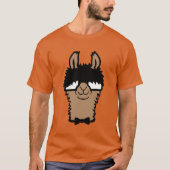 Llama Nerd Geek Glasses Bow Tie Funny Alpaca T-shirt (Voorkant)