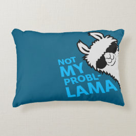 Llama Niet Mijn Probllama Zijaanzicht Zonnebril Ze Accent Kussen