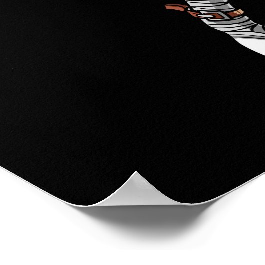 Llama Ninja Samurai Poster (Hoek)