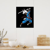Llama Ninja Samurai Poster (Keuken)