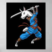 Llama Ninja Samurai Poster (Voorkant)