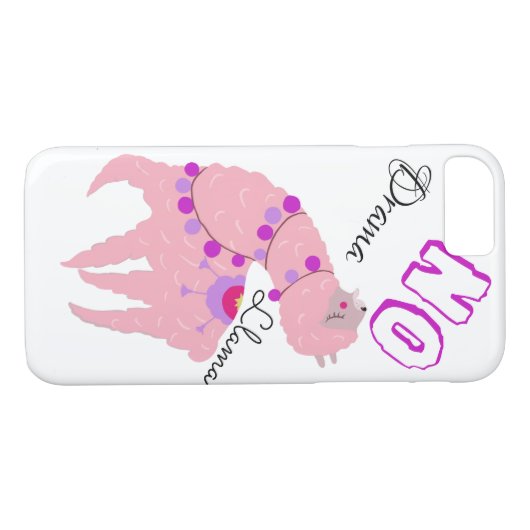 Llama No Drama Case-Mate iPhone Case (Achterkant (Horizontaal))