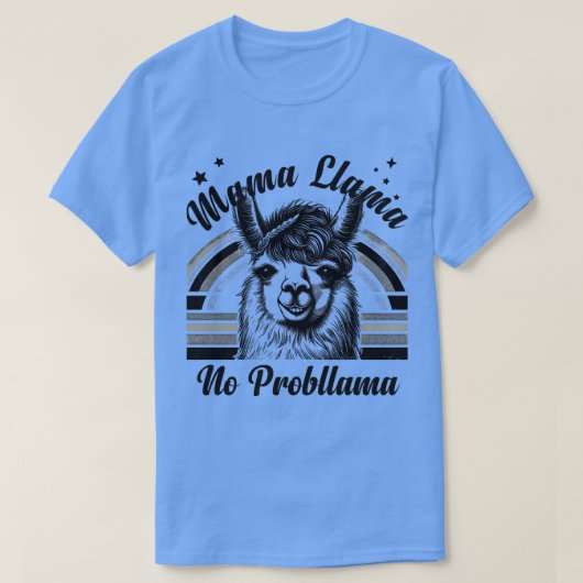 Llama No Probllama Grappig Schattige Ontwerp T-shirt (Design voorkant)