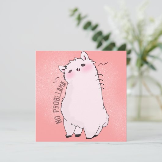 Llama Note Kaart (Staand voorkant)