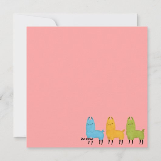 Llama Notitiekaart (Achterkant)