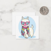 Llama Notitiekaartje (Voorkant / Achterkant in situ)