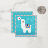 Llama Notitiekaartje (Voorkant / Achterkant in situ)