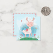 Llama Notitiekaartje (Voorkant / Achterkant in situ)