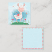 Llama Notitiekaartje (Voorkant / Achterkant)