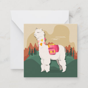 Llama Notitiekaartje