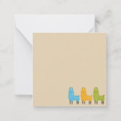 Llama Notitiekaartje (Achterkant)