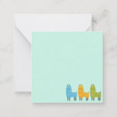 Llama Notitiekaartje (Achterkant)