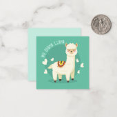 Llama Notitiekaartje (Voorkant / Achterkant in situ)