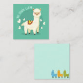Llama Notitiekaartje (Voorkant / Achterkant)