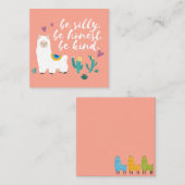 Llama Notitiekaartje (Voorkant / Achterkant)