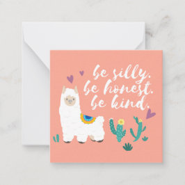 Llama Notitiekaartje