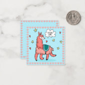 Llama Notitiekaartje (Voorkant / Achterkant in situ)