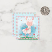 Llama Notitiekaartje (Voorkant / Achterkant in situ)