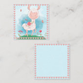 Llama Notitiekaartje (Voorkant / Achterkant)